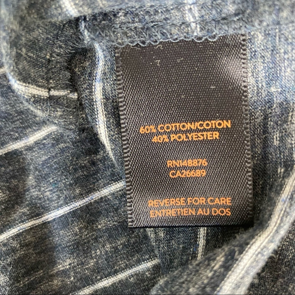 GoodMan Striped Short Sleeve Top Blue Medium - Picture 8 of 9